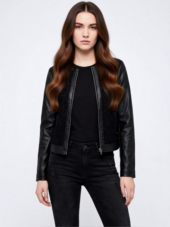 Christopher & Banks Jackets & Blazers - Christopher & Banks Black Faux Leather Jacket